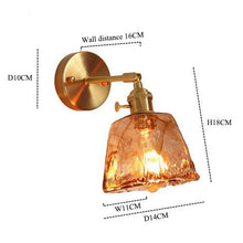 Load image into Gallery viewer, Vintage Hand-Blown Glass Wall Sconces