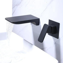 Load image into Gallery viewer, Black Modern Wall Mounted Faucet for Bathrooms