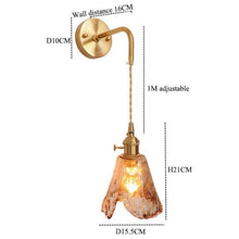 Load image into Gallery viewer, Vintage Hand-Blown Glass Wall Sconces