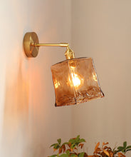 Load image into Gallery viewer, classic amber glass retro hallway wall sconces
