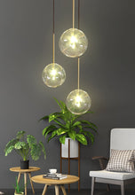 Load image into Gallery viewer, minimalist glass globe pendant lights