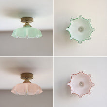 Load image into Gallery viewer, Glass Flower Ceiling &amp; Pendant Lights

