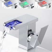 Load image into Gallery viewer, Multi-Color LED Bathroom Faucet
