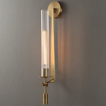 Load image into Gallery viewer, fluted glass modern wall sconce
