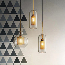 Load image into Gallery viewer, retro industrial brass pendant lights