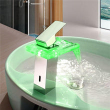 Load image into Gallery viewer, LED Temperature color changing faucet