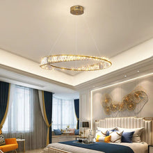 Load image into Gallery viewer, Spiral Glass Crystal Chandelier