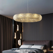 Charger l'image dans la galerie, Luxury Gold Glass Chandelier