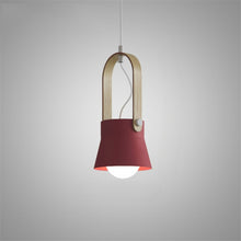 Load image into Gallery viewer, Colorful Modern Nordic Wood Pendant Lights