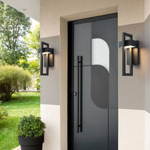 Load image into Gallery viewer, matte black modern geometric design wall light