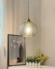 Charger l'image dans la galerie, copper and glass vintage pendant lights
