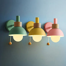 Load image into Gallery viewer, Colorful Nordic Pull Switch Wall Sconce