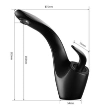 Load image into Gallery viewer, vita curved bathroom faucet dimensions