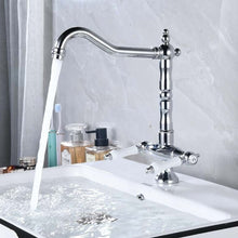 Load image into Gallery viewer, Vintage Brass Two-Handle Faucet