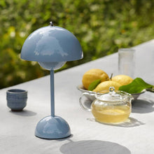 Load image into Gallery viewer, light blue indoor and outdoor dining lamp