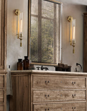 Load image into Gallery viewer, vintage brass wall lighting for farmhouse interior