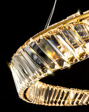 Load image into Gallery viewer, Spiral Glass Crystal Chandelier