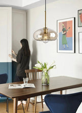 Load image into Gallery viewer, dome style premium tinted glass pendant light