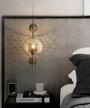 Load image into Gallery viewer, Thatcher - Modern Honeycomb Brass & Glass Wall Sconce