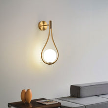 Load image into Gallery viewer, nordic frosted glass globe wall sconce
