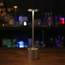 Load image into Gallery viewer, silver finish modern led dining lamp