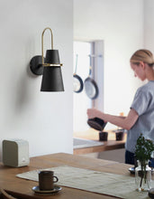 Load image into Gallery viewer, matte black kitchen wall sconce