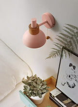 Load image into Gallery viewer, pink pull switch nordic wall sconce
