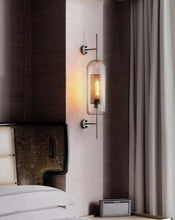 Load image into Gallery viewer, Thatcher - Modern Honeycomb Brass & Glass Wall Sconce