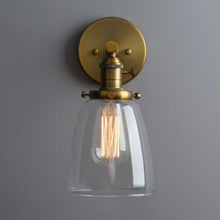 Load image into Gallery viewer, antique brass rustic wall sconce