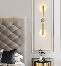 Cargar imagen en el visor de la galería, ion brass modern wall sconce