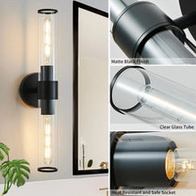 Load image into Gallery viewer, Classic Two-Bulb Glass Wall/Vanity Sconce