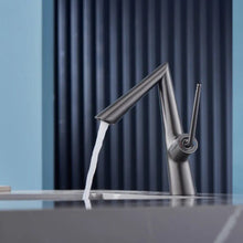Load image into Gallery viewer, Dark gray geometric bathroom faucet