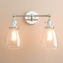 Load image into Gallery viewer, Modern Vintage Chrome Wall Light Fixture