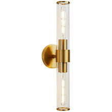 Load image into Gallery viewer, Classic Two-Bulb Glass Wall/Vanity Sconce
