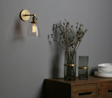 Load image into Gallery viewer, brass new american farmhouse wall light