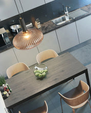 Charger l'image dans la galerie, Suspensions rétro en verre texturé
