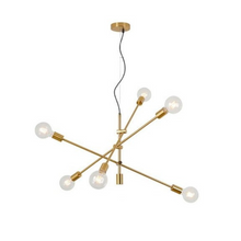 Load image into Gallery viewer, Modern Angled Multi-Bulb Pendant Light Fixture