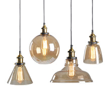 Load image into Gallery viewer, Vintage Glass Pendant Lights
