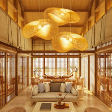 Load image into Gallery viewer, Japanese bamboo pendant lights