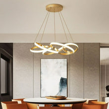 Charger l'image dans la galerie, Modern LED Ribbon Chandelier