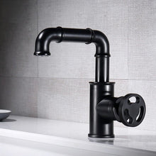 Load image into Gallery viewer, Single handle industrial black Retro Brass Bathroom Faucet