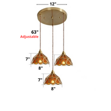 Load image into Gallery viewer, Vintage Stained Glass Pendant Lights