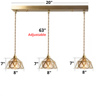 Load image into Gallery viewer, Vintage Stained Glass Pendant Lights