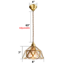 Load image into Gallery viewer, Vintage Stained Glass Pendant Lights