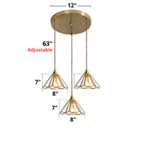 Load image into Gallery viewer, Vintage Stained Glass Pendant Lights