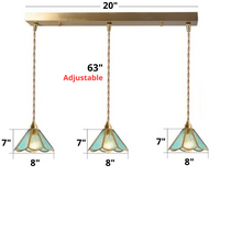 Load image into Gallery viewer, Vintage Stained Glass Pendant Lights