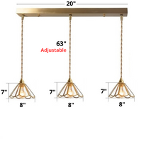 Load image into Gallery viewer, Vintage Stained Glass Pendant Lights