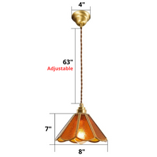 Load image into Gallery viewer, Vintage Stained Glass Pendant Lights