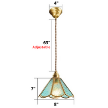 Load image into Gallery viewer, Vintage Stained Glass Pendant Lights
