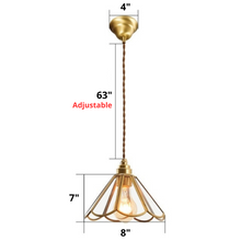Load image into Gallery viewer, Vintage Stained Glass Pendant Lights